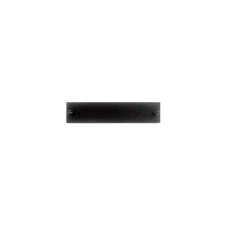 Cable Wholesale LGX Styled Blank plate with No Holes Unloaded - Black Powder Coat 68F1-20010